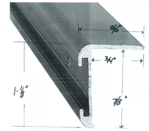 Enclosed Trailer Corner Trim 8′ – Black