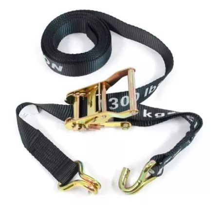 Erickson – Ratchet Tie-Down Strap with Double J-Hooks – 1-1/2″ x 15′ – 4k