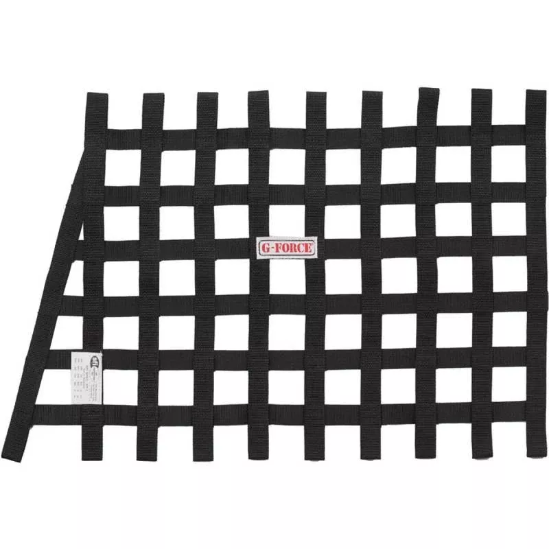 G-Force Angle Ribbon Window Net - 18" X 26" X 23" - Black