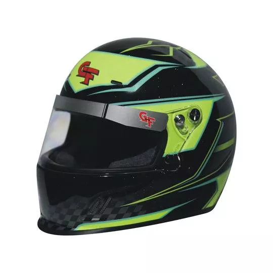 G-Force Junior CMR Graphics Helmet - Black/Yellow