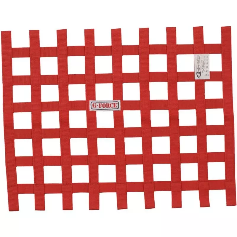 G-Force Ribbon Window Net - 18" x 23" - Red