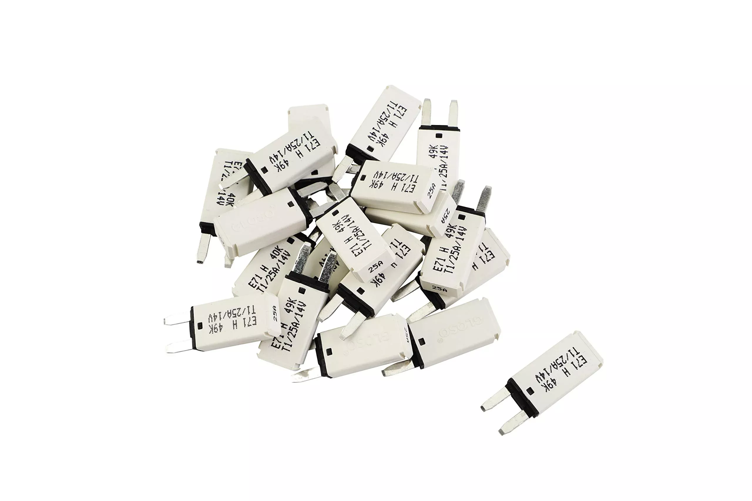 Gloso Circuit Breakers E71 Mini Atm 25Amp Auto Reset (T1) - 20 Pack (25A)