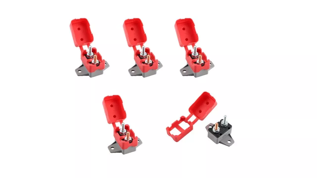 Gloso E517 Stud Type Circuit Breakers, Crosswise Bracket, Auto Reset (T1) - 5 Pack (50A)