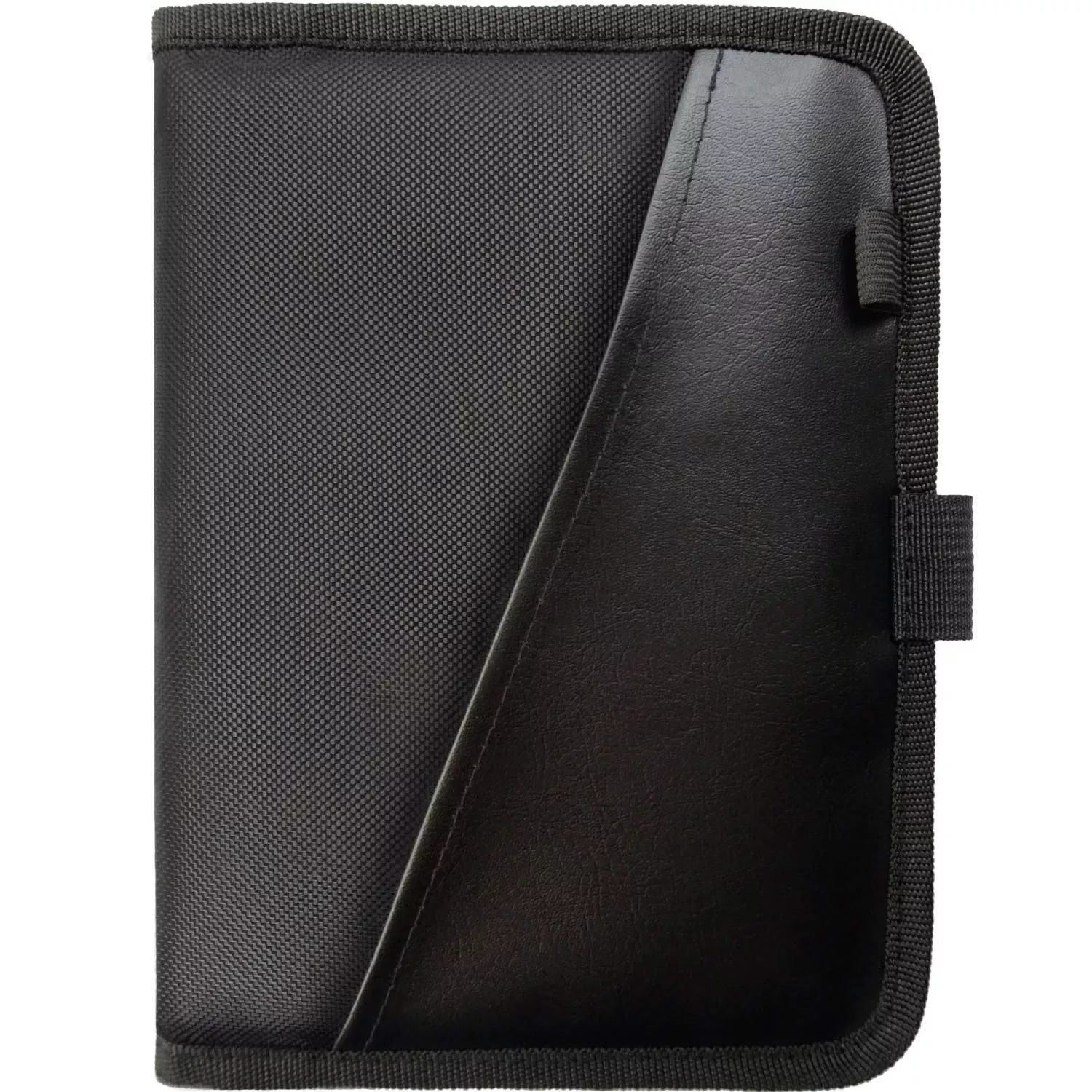 Glove Box Compartment Organizer - Car Document Holder - Owner Manual Case Pouch - Vehicle Storage Wallet For Registration & Insurance Card - Premium Auto Paperwork Holder - Log Book Included - Black