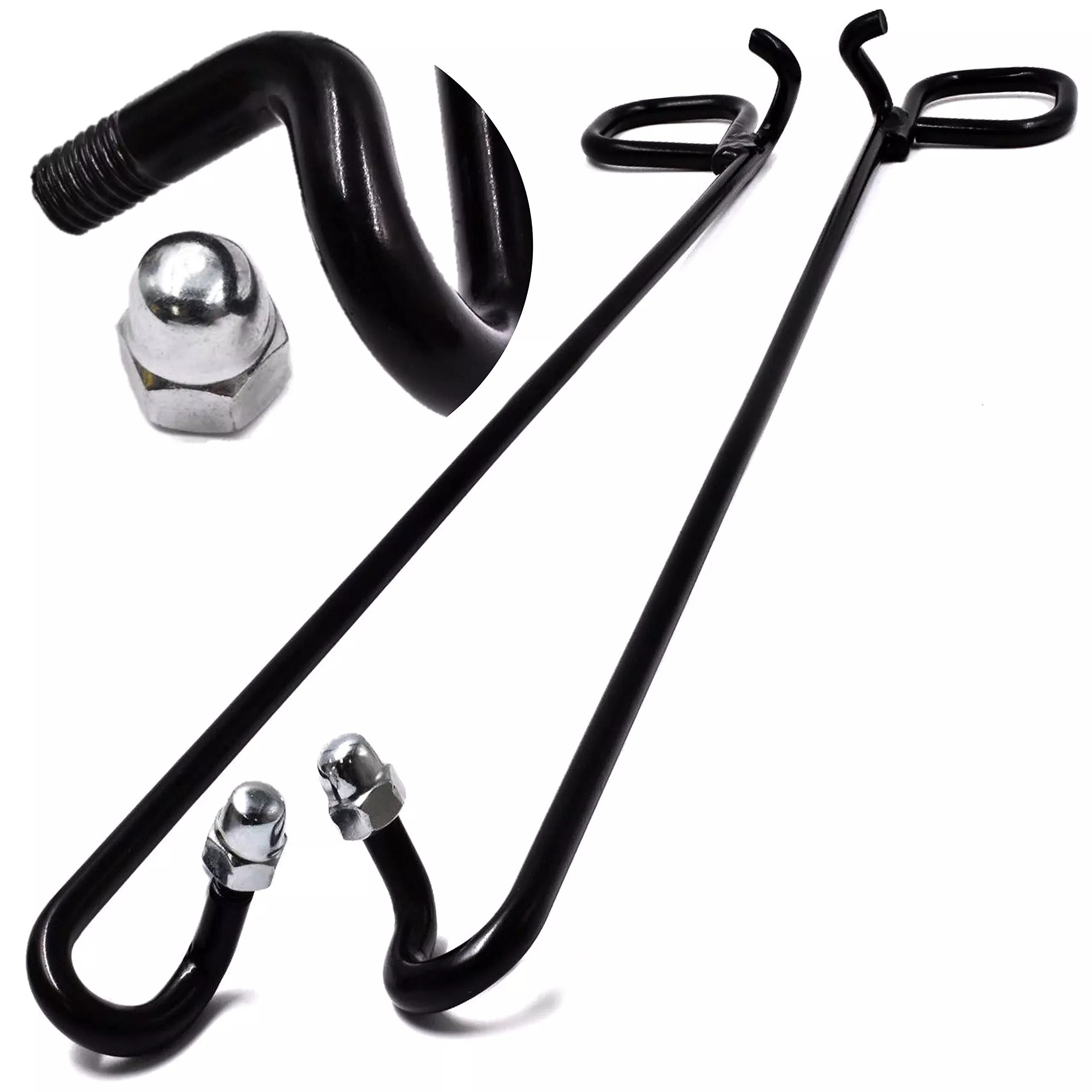HD Switch Locking Capnut OEM Upgrade - Tailgate Bed Latch Set for John Deere Gator Series - LH/RH - Black - Model 33-350, M90206