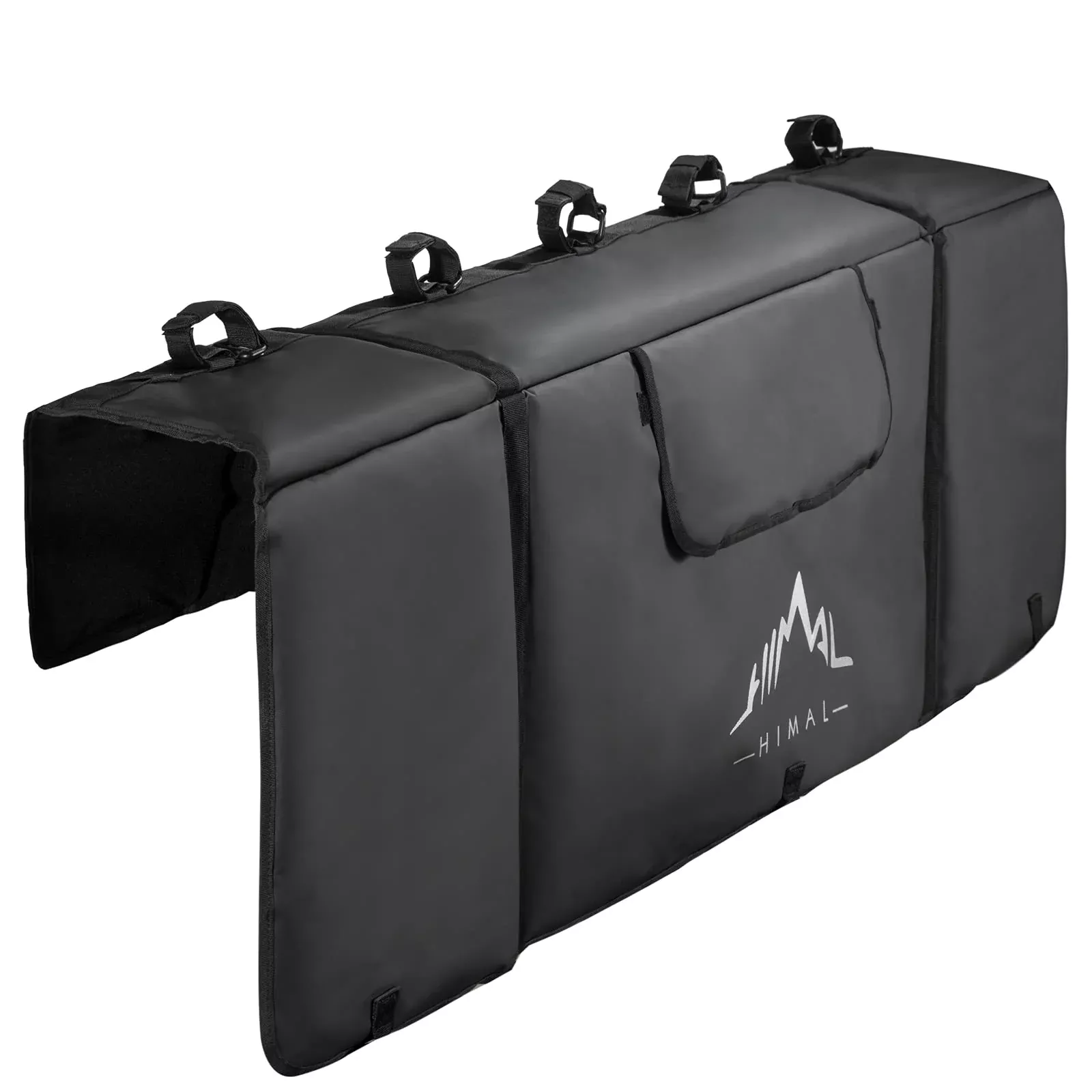 Himal Outdoors Tailgate Pad for Mountain Bikes - Fits 5 Bikes, Small, Plastic, Model TPUS-TailgatePad-FH, Tailgate Protection with Tool Pockets