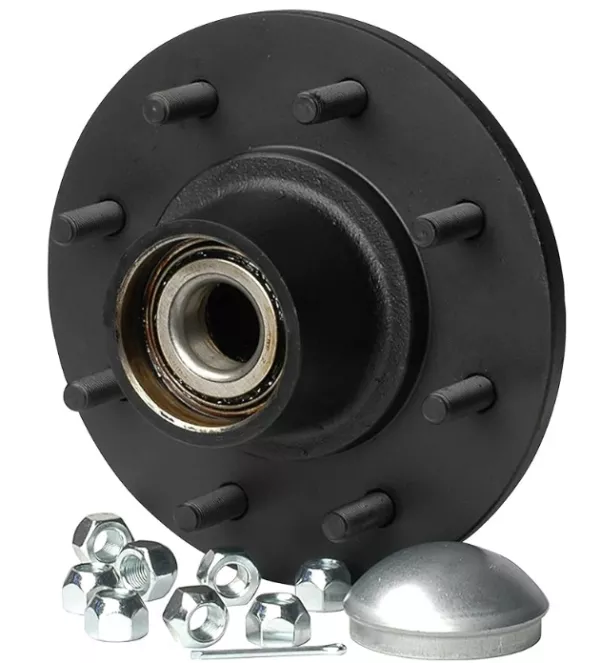 Hub Kit – Pre-Greased, Tapered Spindle, 8 on 6.5″- 3,500lbs (Painted)