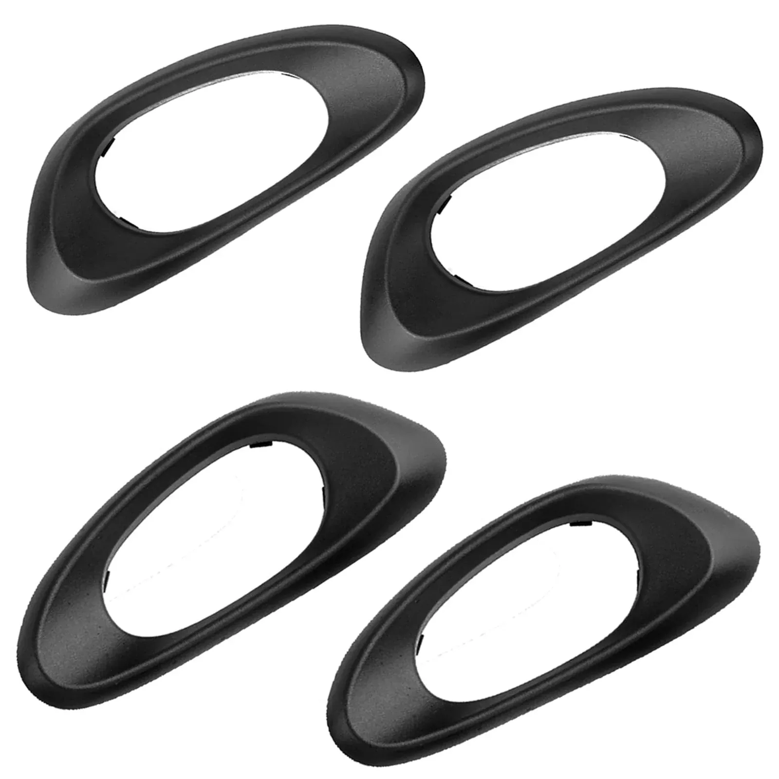 Interior Inside Door Handle Trim Bezel Front Rear Driver Passenger Side Replacement For Chevy Trailblazer Ext 2002 2003 2004 2005 2006 2007 2008 2009 Oe# 15214507, 15214506, 15214502, 15214501 (4Pcs)