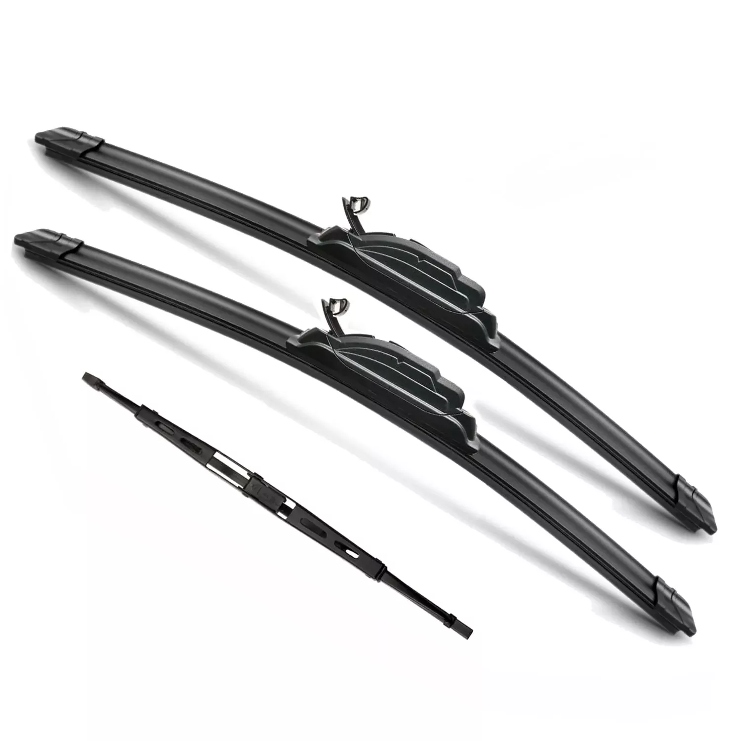 Justcar 3 Wipers Replacement For 2007-2012 Dodge Caliber, Windshield Wiper Blades Original Equipment Replacement - 24'/17'/10' (Set Of 3) U/J Hook