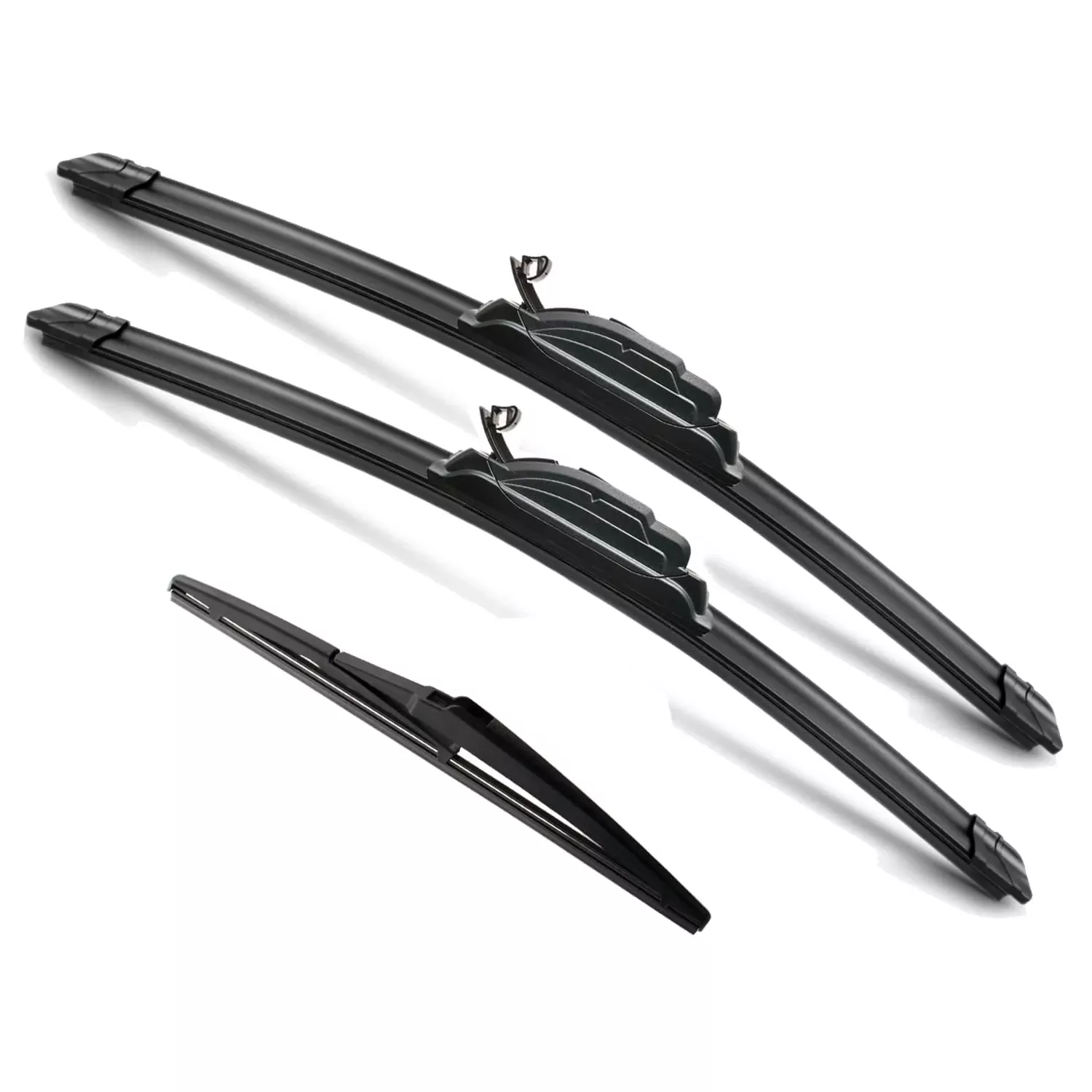 Justcar 3 Wipers Replacement For 2008-2012 Subaru Impreza, Windshield Wiper Blades Original Equipment Replacement - 24'/16'/16' (Set Of 3) U/J Hook