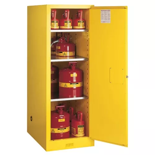 Justrite Slimline Style Sure-Grip EX 54 Gallon Safety Cabinet - Self-Closing
