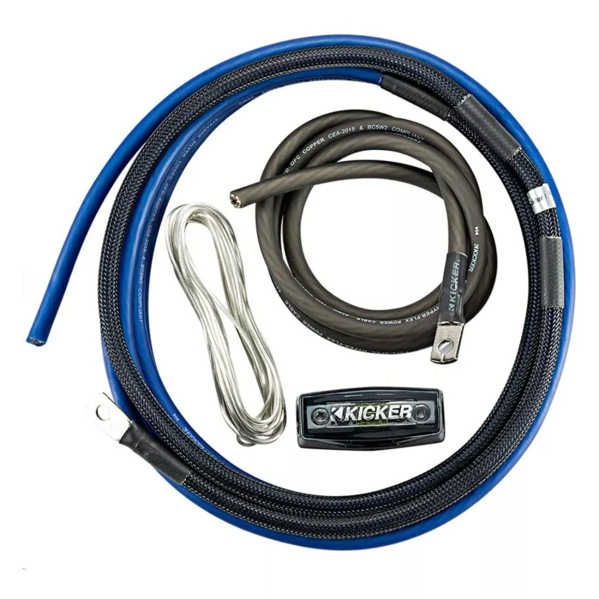 Kicker 46PK4 4AWG 2-Channel Amp Kit