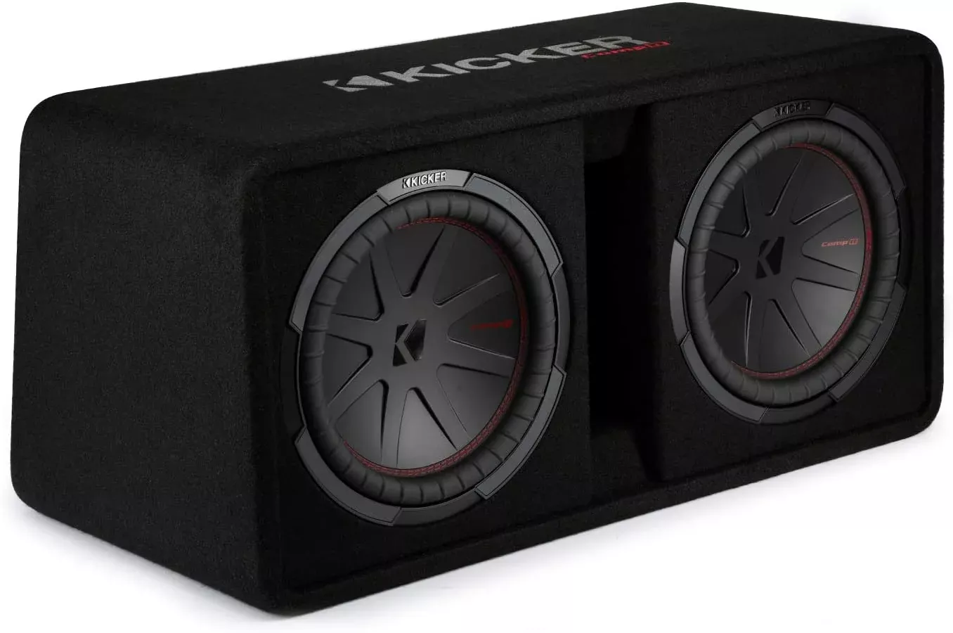 Kicker 48DCWR122 Dual 12" CompR Loaded Subwoofer Enclosure