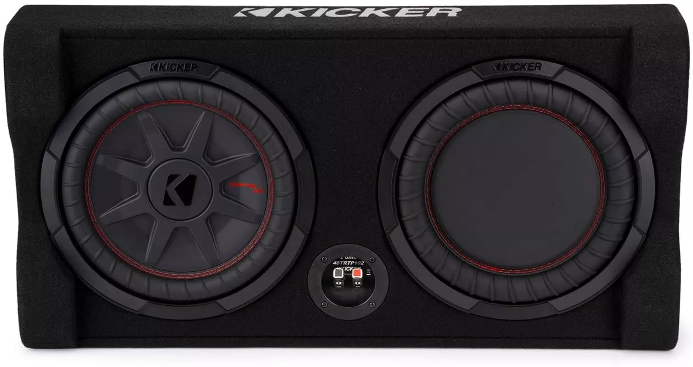 Kicker 48TRTP102 CompRT Dual 10" Loaded Sub Enclosure