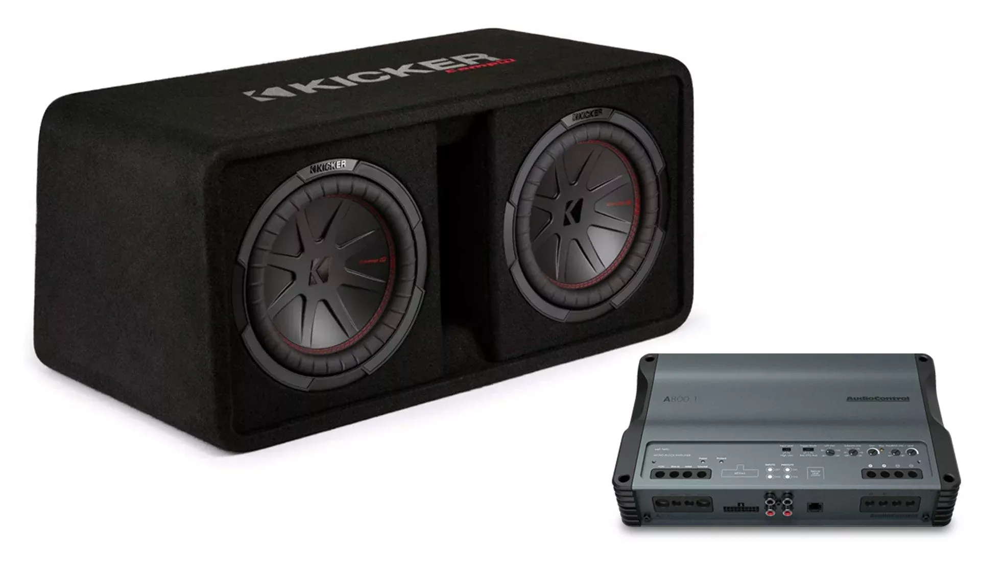 Kicker Dual 10" Subwoofer Bass Package - PPAUDC16