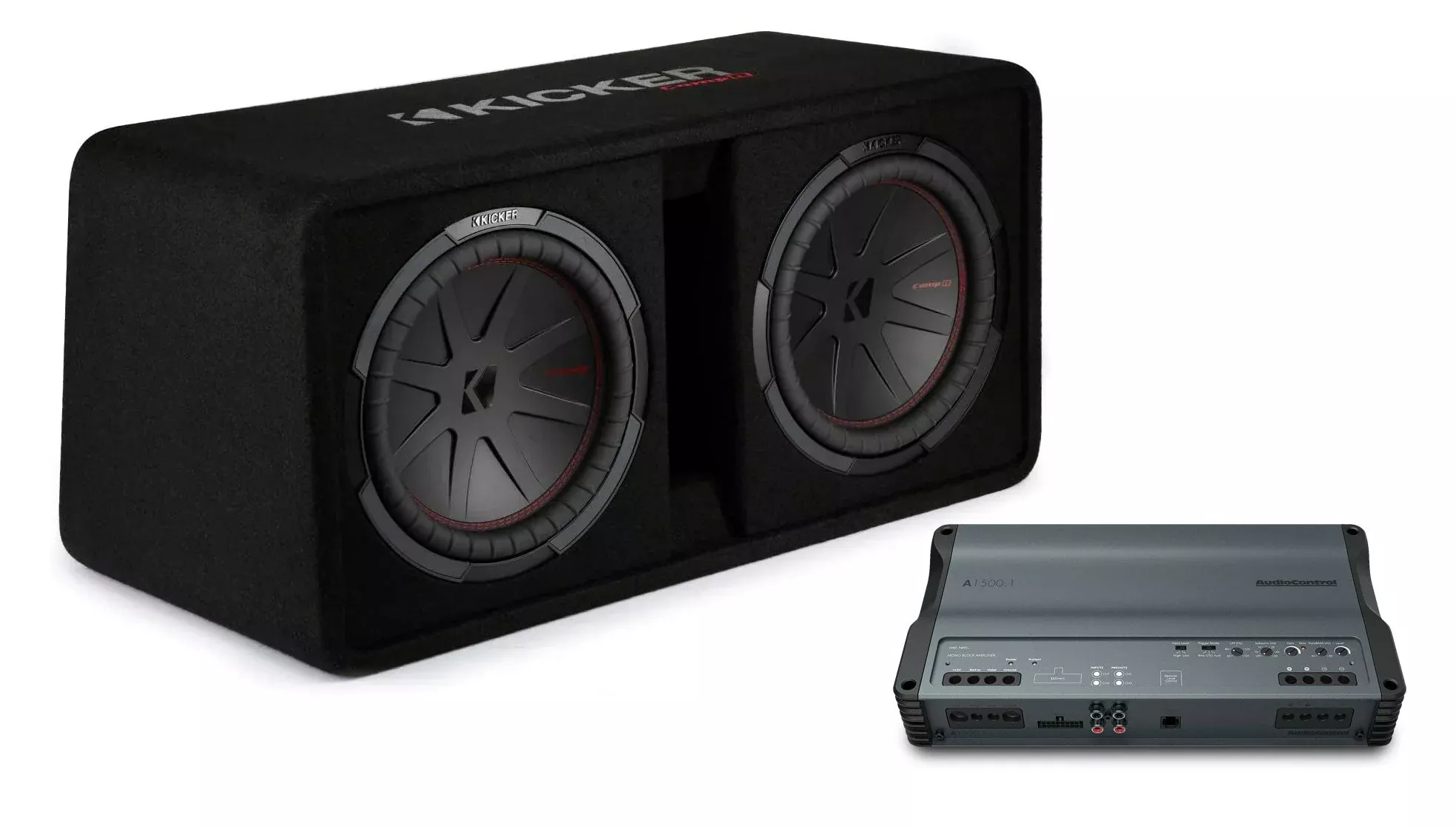 Kicker Dual 12" Subwoofer Bass Package - PPAUDC15