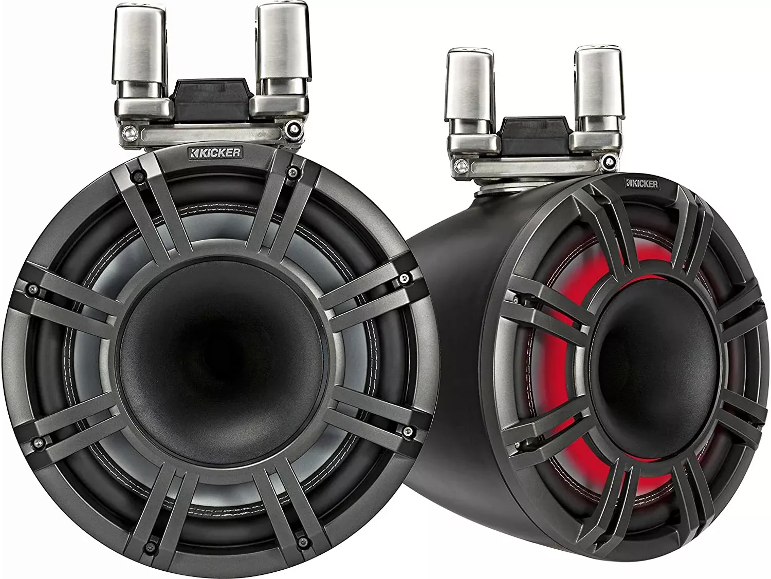 Kicker KMTC11 11" HLCD Marine Tower Speakers - Black