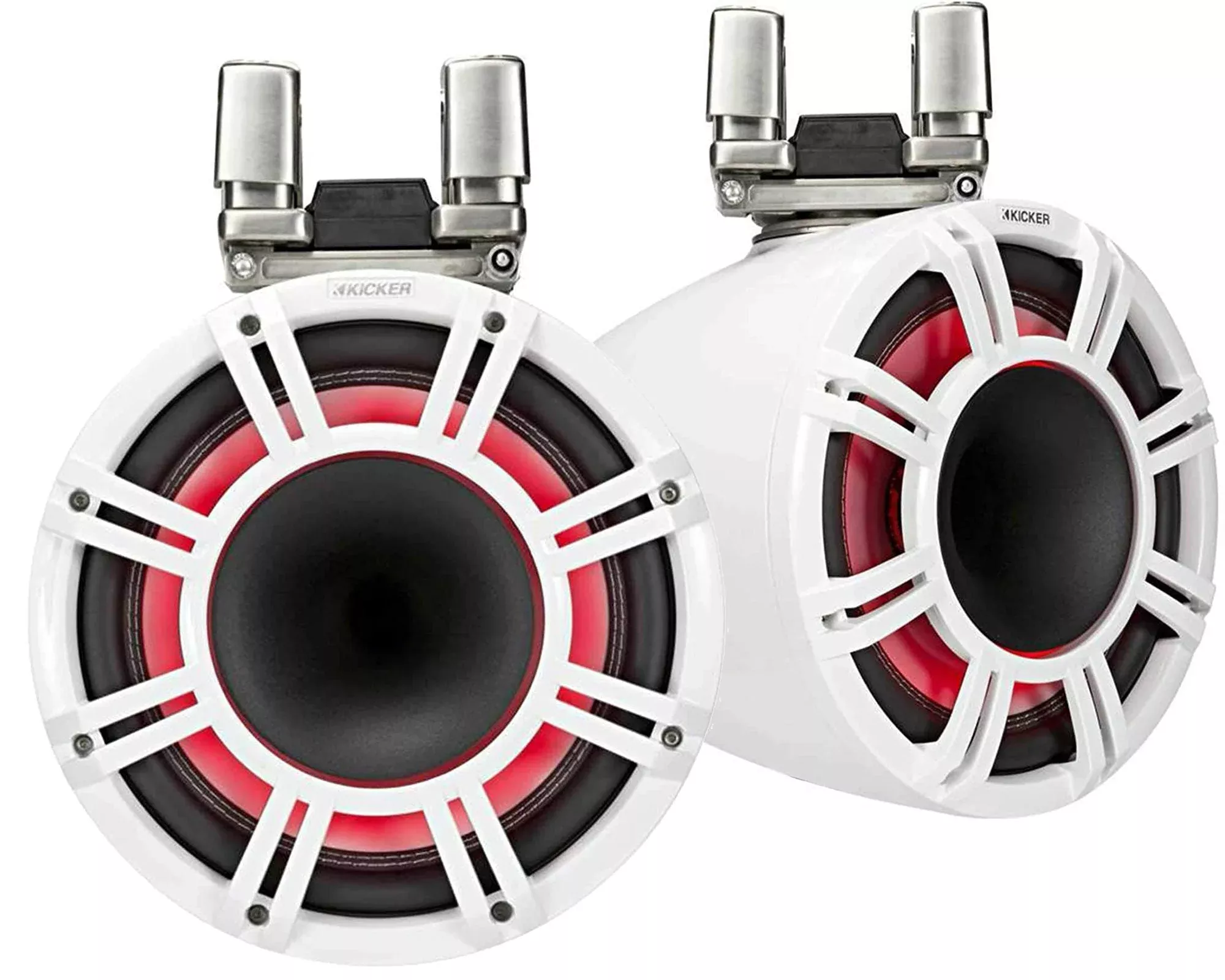 Kicker KMTC11 11" HLCD Marine Tower Speakers - White