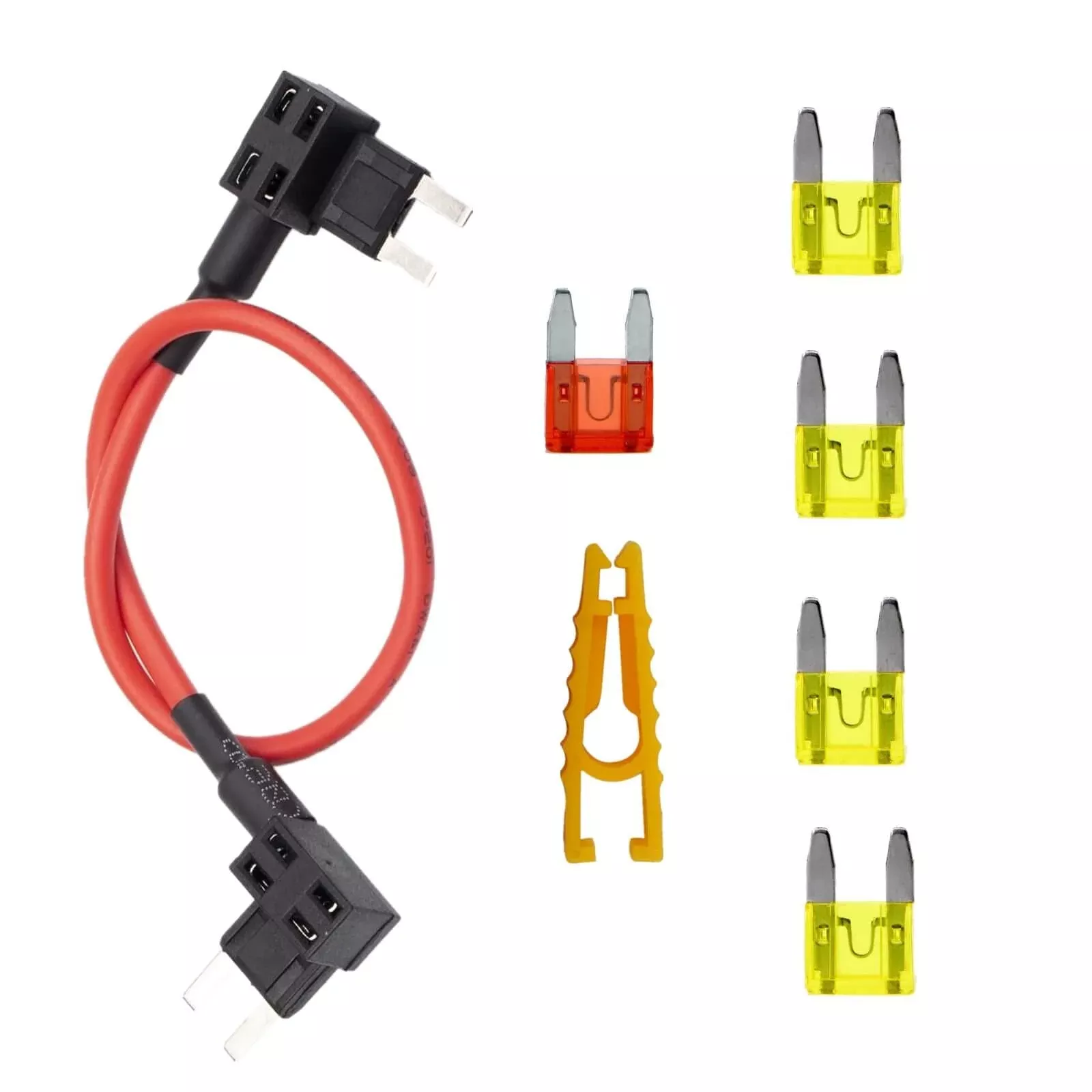 LDCRE TIPM Bypass Cable for Fuel Pump Relay, 14AWG Wire, Red, Compatible with Dodge Ram 1500/2500/3500, Jeep, Chrysler, VW