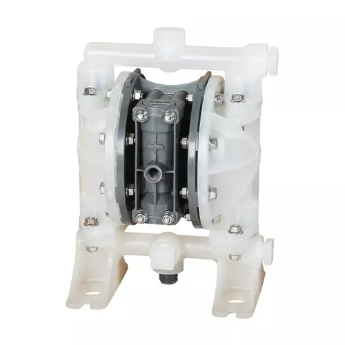 Liquidynamics 1/2 in. NPT Polypropylene Air Diaphragm Pump w/ Nitrile Rubber Diaphragms, Balls & Seats
