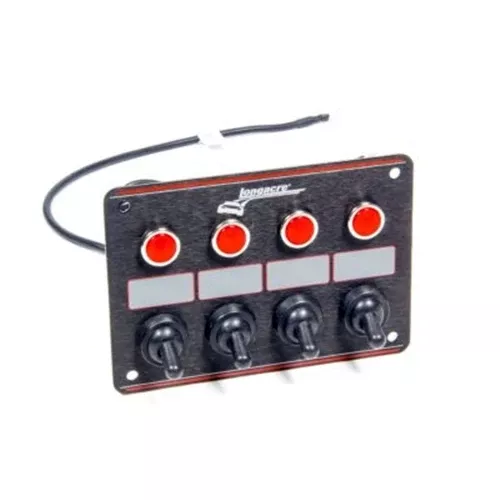 Longacre 4 Accessory Switch Panel with 4 Pilot Lights