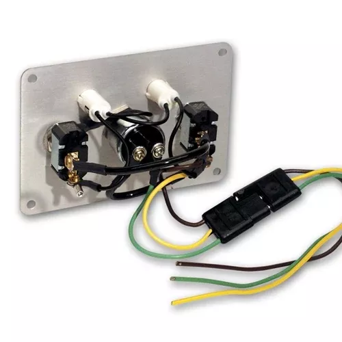Longacre Flip-up Start / Ignition Panel with 1 Acc & Pilot Lights