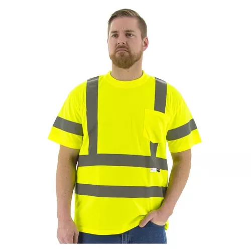 Majestic High Visibility ANSI 3 Medium Mesh Short Sleeve T-Shirts