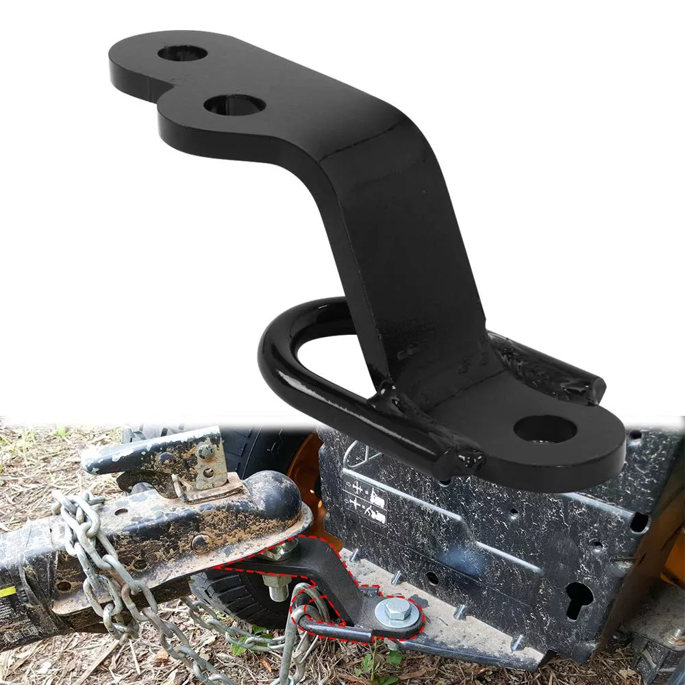 NIXFACE Heavy Duty ATV/UTV Three-Way Hitch Attachment - Metal, Black, Model FBANI-S106