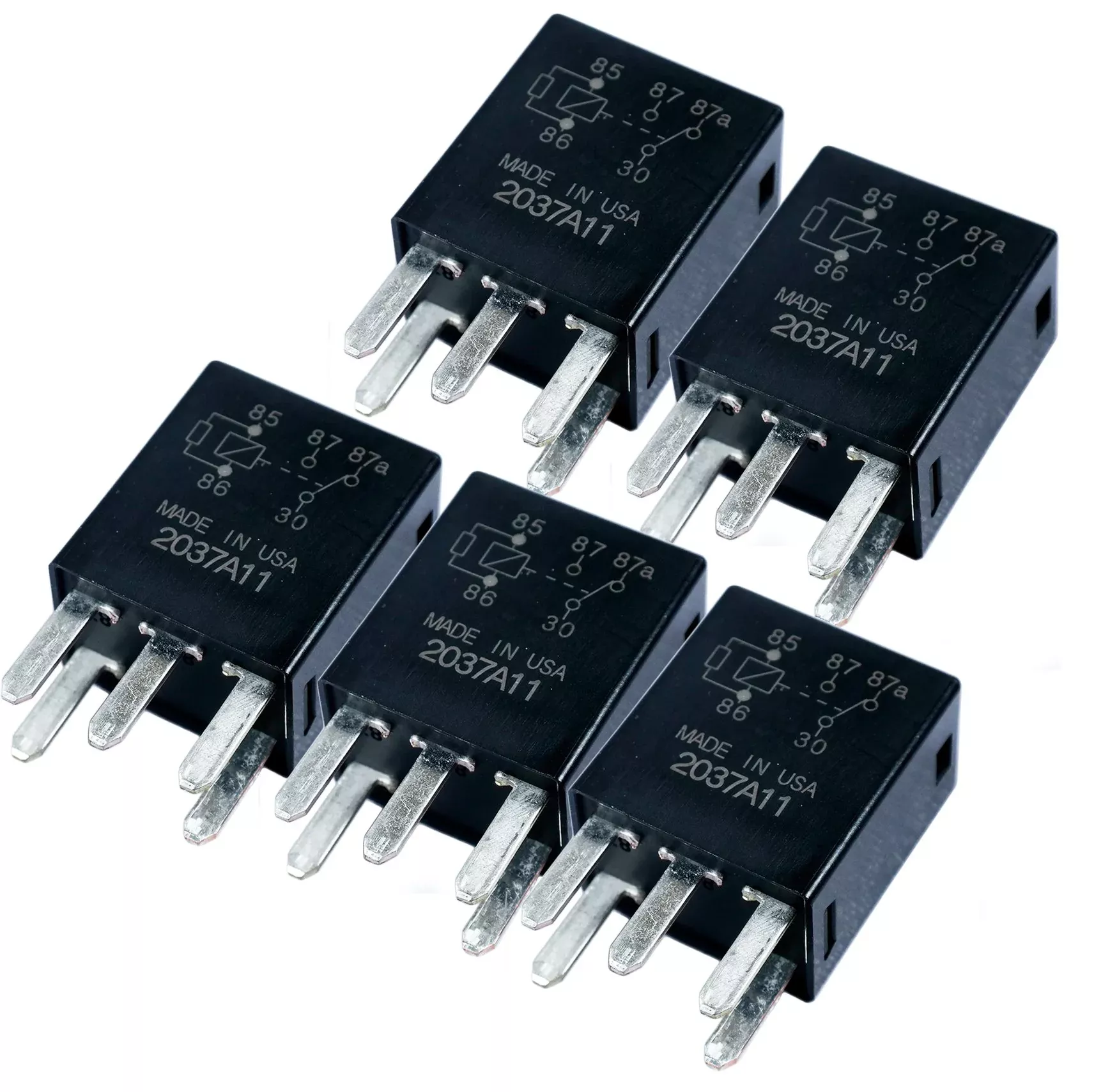 Omron Gm 5 Pin Black 12077866 Replacement For Relay 5810-0202, 7866 (Pack Of 5)