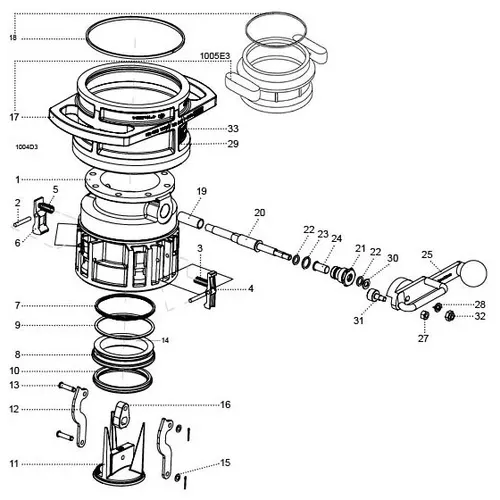 OPW 1004D3 Coupler Parts - Cylinder