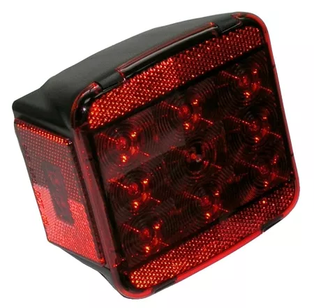 Peterson – 5″ Square LED Stop / Turn / Tail Light – Under 80″ – Curb Side – 840 Series