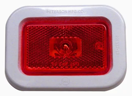 Peterson – Red Flush Mount Clearance / Side Marker with Reflex Light Kit – 127 Series