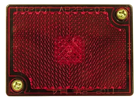 Peterson – Red Rectangular Clearance / Side Marker Light with Reflex – 114 Series