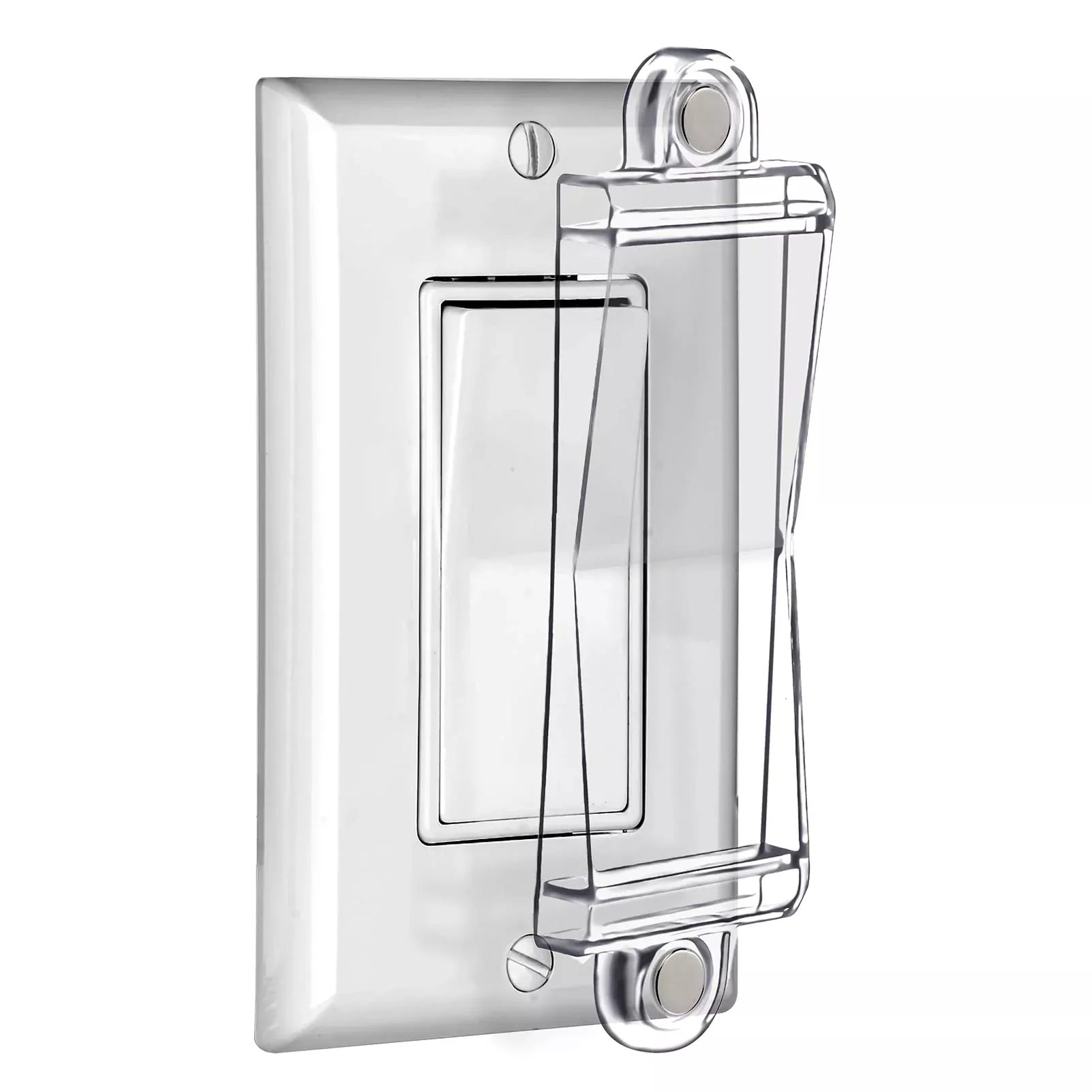 PSZEZNZ Light Switch Guard Cover - Child Safety Protection, Clear, Plastic, Modern Design, Model PSZEZNZYF-210709, 1 Piece