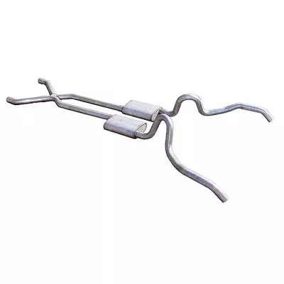 Pypes 1962-1967 Chevrolet Nova 2.5in Crossmember Back Exhaust System with X-Pipe SGN10S