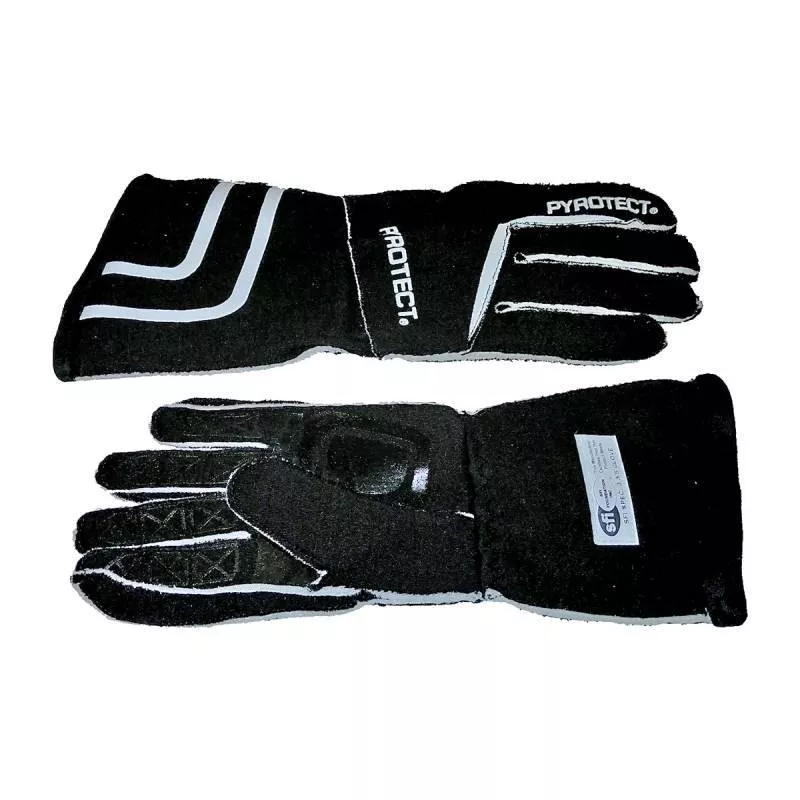 Pyrotect Pro Series SFI-5 Reverse Stitch Gloves - Black
