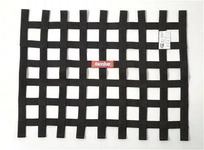 RaceQuip 18" x 24" Ribbon Window Net - Black