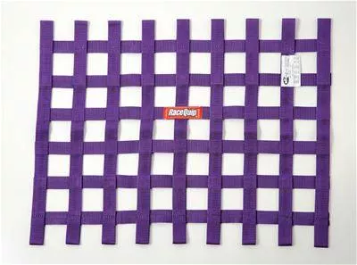 RaceQuip 18" x 24" Ribbon Window Net - Purple