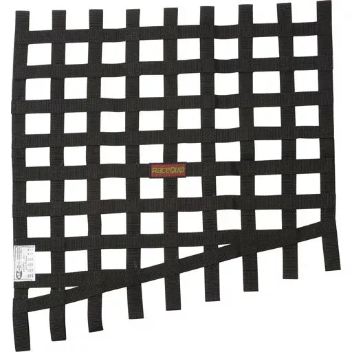 RaceQuip Drag Window Net - 24"/18" x 23" - Black