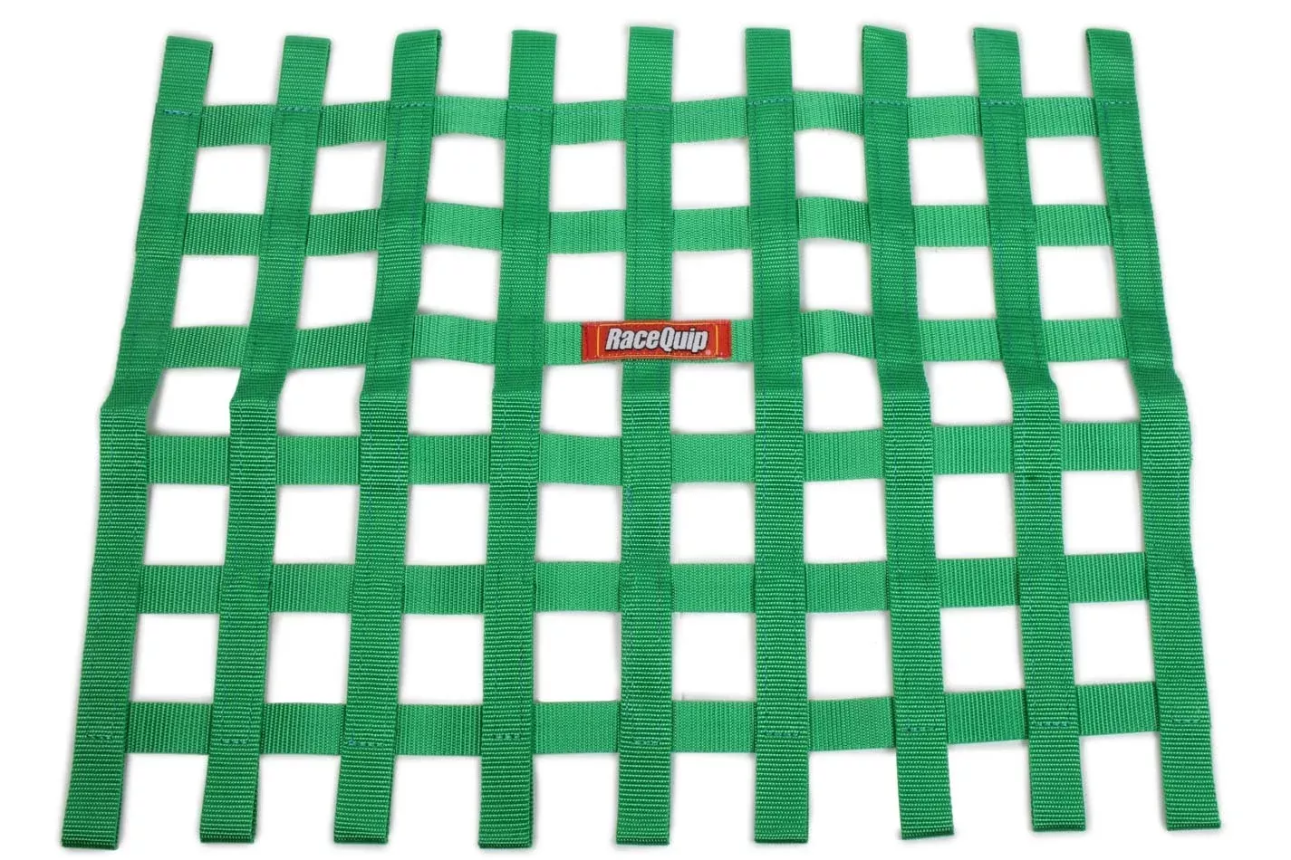 RaceQuip Ribbon Window Net - Green - 18" x 24" - Non-SFI