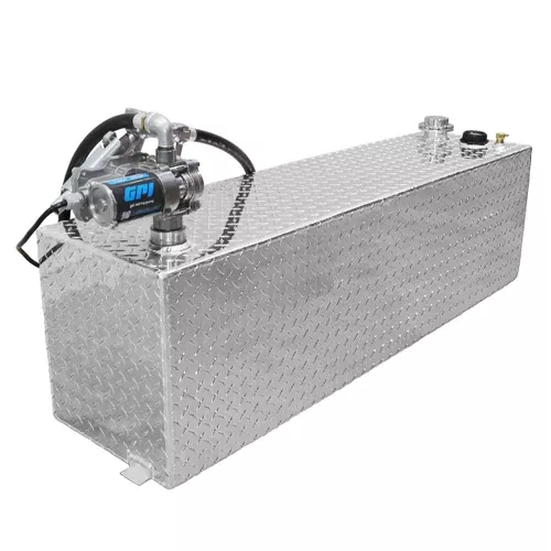 RDS 50 Gallon Aluminum DOT Certified Tank with 8 GPM Transfer Pump