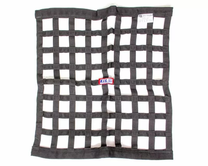 RJS Black Ribbon Window Net - 24" x 24"