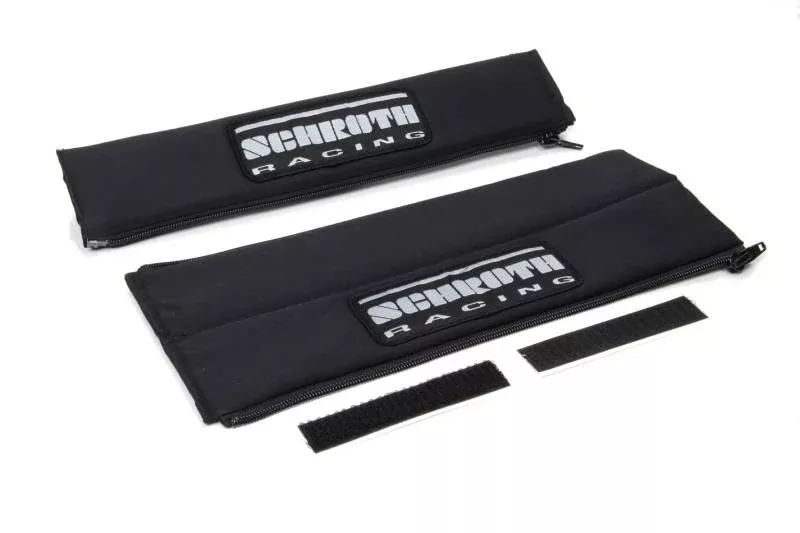 Schroth Harness Pads - 2" Wide - Black w/ Silver Patch