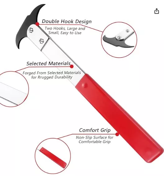 Seal Puller – 12″ Double Hook