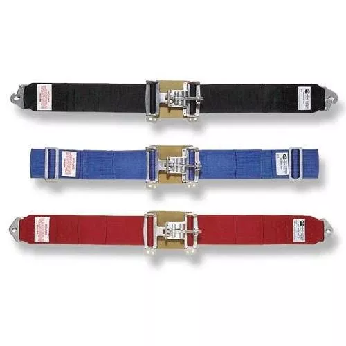 Simpson 5-Point Latch F/X Lap Belt - Pull Down Adjust - 62" Wrap Around - Red