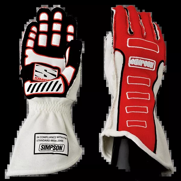Simpson Competitor Glove - External Seam - Red
