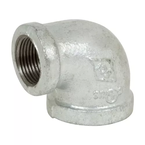 Smith Cooper 150# Galvanized Malleable Iron 90° Reducing Elbow