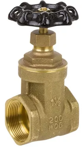 Smith Cooper Brass 3 in. 200 WOG Full Port Gate Valve - Threaded