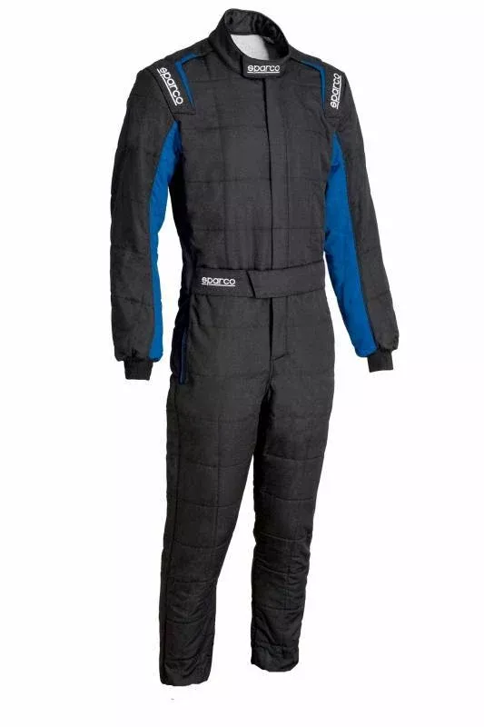 Sparco Conquest 3.0 Boot Cut Suit - Black/Blue