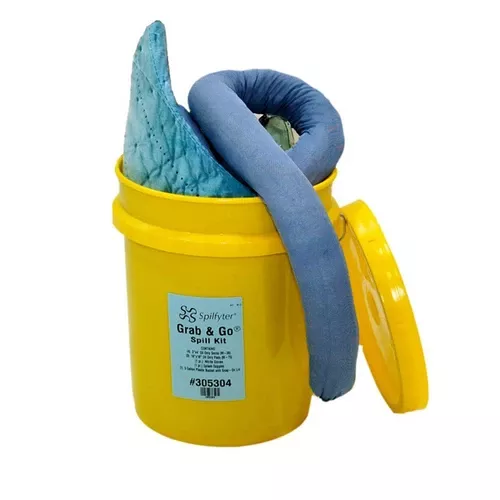 Spilfyter 305304Oil-Only 5 Gallon Bucket Spill Kit